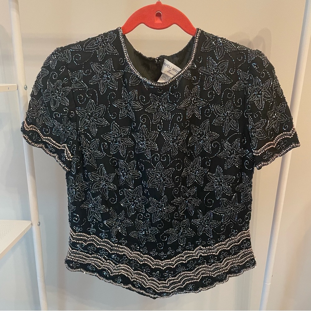 🚨LAST CHANCE: Vintage Beaded Blouse